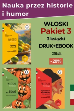 Włoski pakiet 3 książek z tłumaczeniem i audio