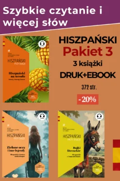 Hiszpański pakiet 3 książek z tłumaczeniem i audio