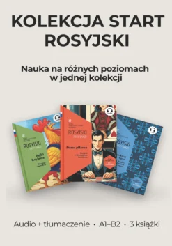 Rosyjski pakiet 3 książek z tłumaczeniem i audio