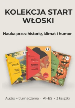 Włoski pakiet 3 książek z tłumaczeniem i audio